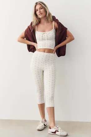 Strut-This Eyelet Capri Pants