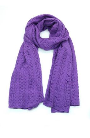 Portolano Cashmere openwork wrap in Royal Lilac at Nordstrom