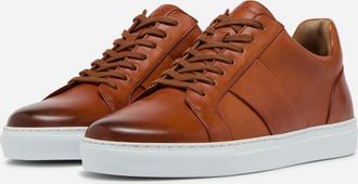 Oliver Sweeney Mens Kendal Trainers in Brown Leather - Size UK 11