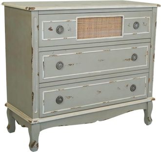 Wanderlust Deco C&oacute;moda de madera verde 90x38x80