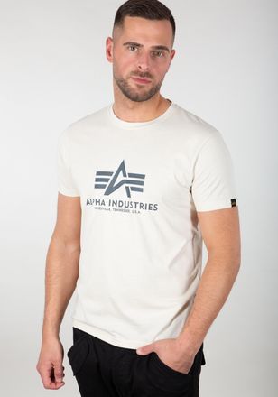 Alpha Industries T-Shirt ALPHA INDUSTRIES Basic T-Shirt BL, Herren, Gr. XS, weiss (jet stream wei&szlig;), Obermaterial: 100% Baumwolle, Shirts T-Shirt