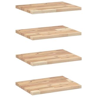 vidaXL Estantes Flotantes 4 Uds Madera Acacia Sin Tratar 40x30x2 Cm Vidaxl