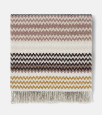 Missoni Humbert fringed wool-blend throw