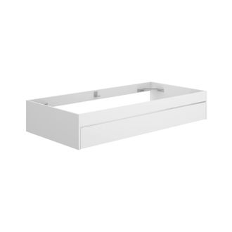 Dmora Cama Infantil Castellaz, Cuna Para Dormitorio, Conjunto De Dormitorio, Estructura Del Sostenedor Del Colch&oacute;n, 96x195 H40 Cm, Blanco - Dmora