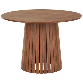 Happy Garden Mesa De Comedor Redonda Liv 110cm En Madera Oscura