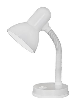 Eglo L&aacute;mpara De Mesa Orientable Para Estudio, Lectura Y Oficina Con Casquillo E27 Basic, Color Blanco