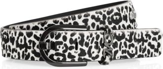 Marc Cain Smal leren riem - Dames - Riemen - Zwart - M - Leer - Accessoires