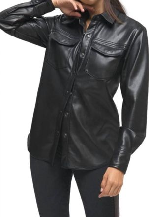 Good American Utility Shirt In Black