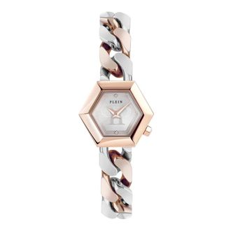 Philipp Plein Hexagon Groumette 28mm Horloge - Dames - Horloges - Roze - ONE Size - Accessoires
