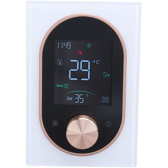 OEM Termostato Inteligente A Color Programable Mediante Aplicaci&oacute;n Con Pantalla T&aacute;ctil Y Botones, Controlador De Temperatura Ac 95-240v, Inal&aacute;mbrico, Colo