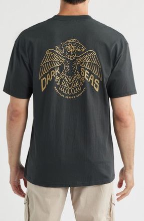 Dark Seas Yellowstone Cotton Graphic T-Shirt in Vintage Black at Nordstrom, Size Xx-Large
