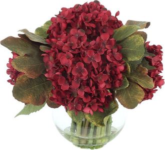 Creative Displays Inc. Handmade Fall Hydrangea Arrangement In Stone Pot
