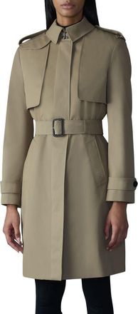 Mackage Winn 3-in-1 Insulated Trench Coat in Light Camel at Nordstrom, Size X-Small