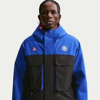 Nike Mens Inter Milan PrimaLoft Skull Peak SE Nike ACG Storm-FIT Soccer Jacket in Blue | IB3848-413