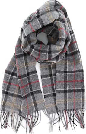 Barbour Grey Tartan wool scarf