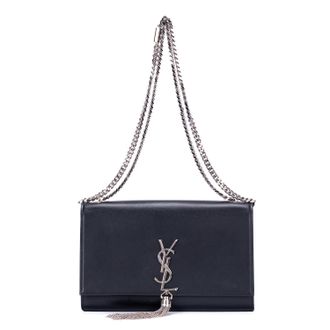 Saint Laurent Pre-owned Womens Medium Kate Wallet on Chain Shoulder Bag - Black - One Size