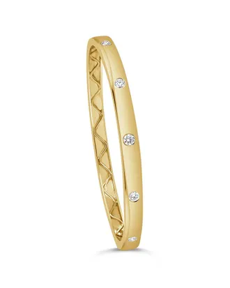 Sabrina Designs 14K 0.42 Ct. Tw. Diamond 5-Stone Bangle Bracelet