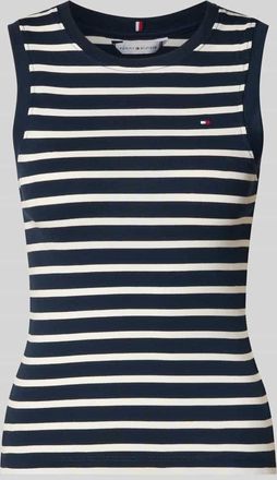 Tommy Hilfiger Slim Fit Tank Top aus reiner Baumwolle Modell SLIM CODY in Marine, Gr&ouml;&szlig;e XL