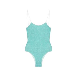 Os&eacute;ree Lumier&egrave; Glitter-effect Swimsuit