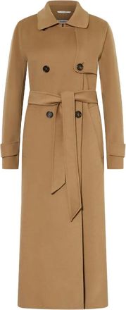 Max Mara Cappotto doppiopetto con cintura - Marrone