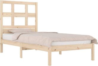 vidaXL Bed Frame without Mattress 90x190 cm Single Solid Wood Pine vidaXL