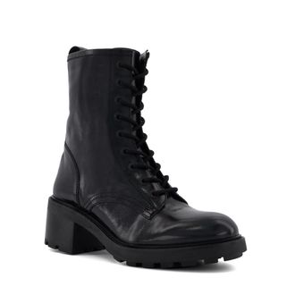Dune London Womens Ladies Phenomenal - Lace-Up Ankle Boots - Black Leather - Size UK 3