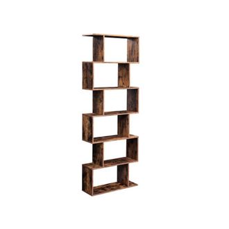OEM Librer&iacute;a Independiente De 190,5 Cm. Estanter&iacute;a De Pie Para Presentaci&oacute;n, Color Marr&oacute;n