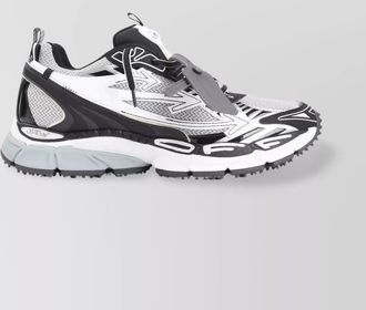 Off-white mesh low-top sneakers