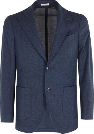 Breras Milano Giacca Resca di Cotone - Heren - Blazers - Blauw - XL - Katoen - Jassen