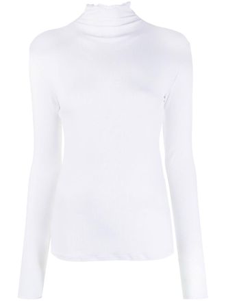 Filippa K ribbed-knit roll-neck top - White