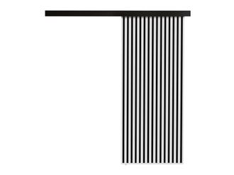 Mirjan24 Mobilier1 - Puerta Corredera Dover 202, Blanco + Negro
