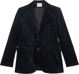 Ines De La Fressange Louane Jas - Dames - Blazers - Blauw - M - Katoen - Jassen