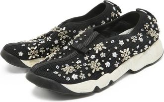 Dior Sneakers con applicazione floreale - Nero