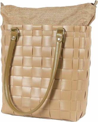 Handed By Soho Recycled Plastic Handbag in Khaki at Nordstrom, Size Small