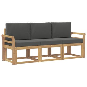 vidaXL Conjunto De Sof&aacute;s De Exterior 3 Pcs Vidaxl