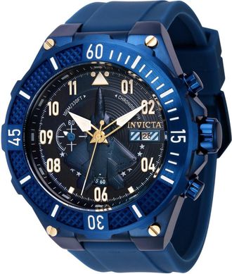 Invicta Aviator 39893 Heren Horloge - Quartz Uurwerk - Roestvrij Staal met blauwe Wijzerplaat - 50mm
