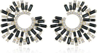 Ettika Crystal Stardust Earrings in Black at Nordstrom
