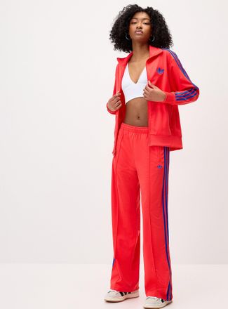 adidas Womens Three stripes wide-leg track pant