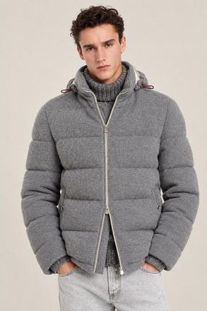 Brunello Cucinelli Mens Dark Grey Wool Jacket, Size 54
