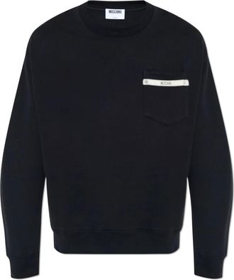 Moschino Sweatshirts & Hoodies - Heren - Sweatshirts - Zwart - XL - Katoen - Hoodies & sweatvesten