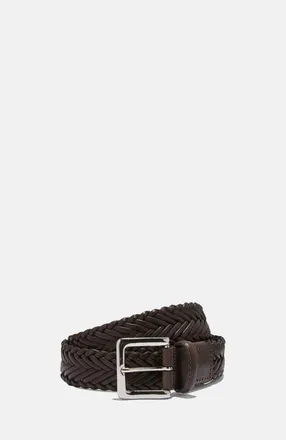 Scarosso Braided Belts in Brown Calf at Nordstrom, Size 115