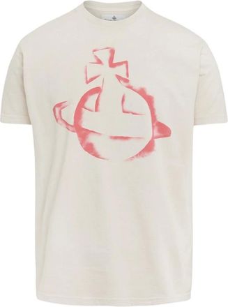 Vivienne Westwood Hombre, Camisetas, Beige, Talla: S