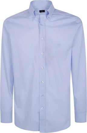 Etro Overhemden, Heren, Blauw, L, Formal Shirts