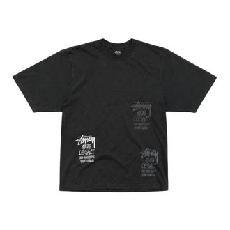 St&uuml;ssy Tops, Heren, Zwart, S, Katoen, Basic Tee