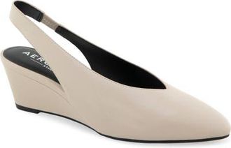 Aerosoles Carmenza Suede Slingback Pump in Stone at Nordstrom, Size 9.5