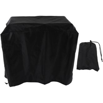 OEM Lona Impermeable Parasol Para Comedor M&oacute;vil Al Aire Libre, Placa De Cocina De Tela Oxford 420d Con Revestimiento Plateado, Parasol Negro Para Barbacoa