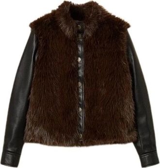 Twinset Jassen, Dames, Bruin, S, Vesten