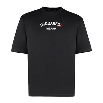 Dsquared2 T-Shirt - male - Dsquared2 - T-Shirts - Black - XL - Tops