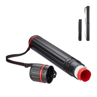 Relaxdays Relaxdays - 10 X Portaplanos Extensibles Hasta A0, Tubo Para Guardar Planos, P&oacute;steres O T&iacute;tulos, 64 - 107 Cm, Pl&aacute;stico, Negro
