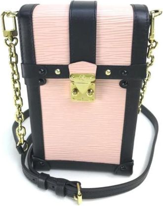 Louis Vuitton Tweedehands leren Louis Vuitton tassen - Dames - Vintage Schoudertas - Roze - ONE Size - Leer - Vintage